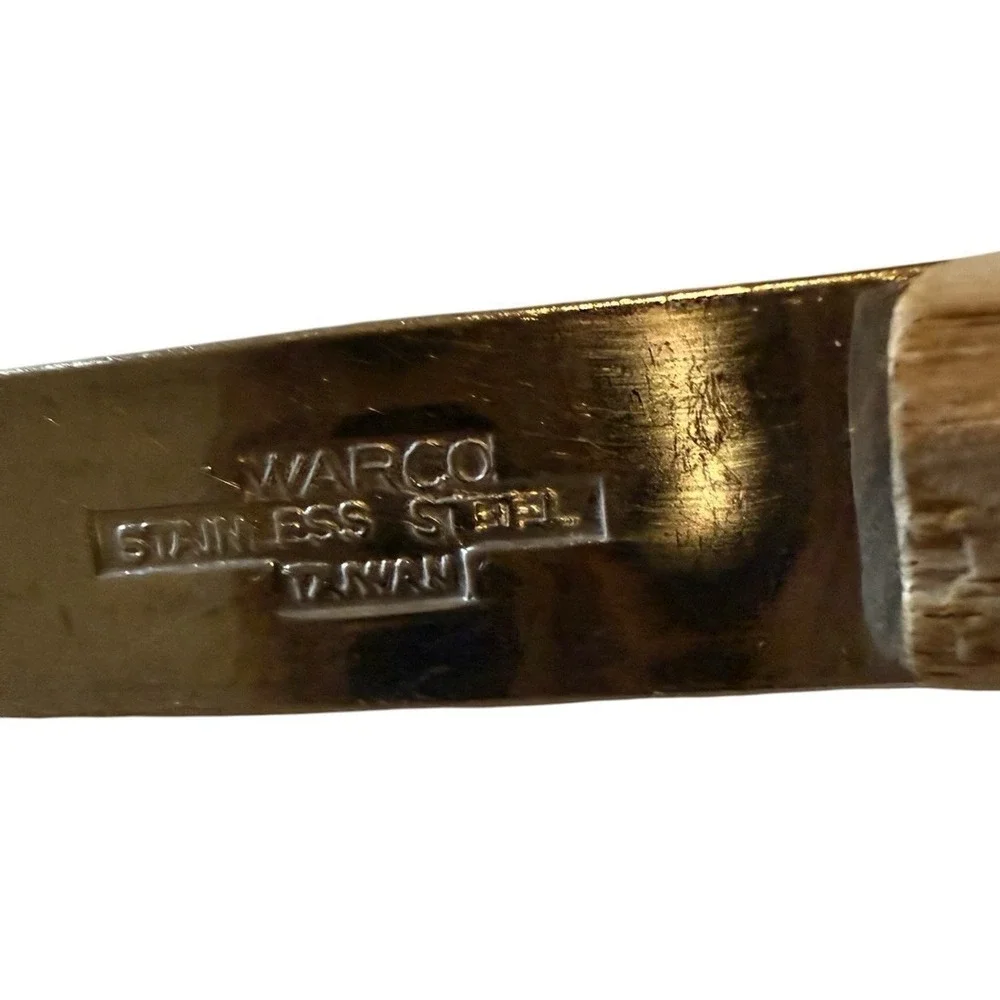 Vintage Warco Stainless Steel Ice Cream Spade Scoop Wood Handle 9 1/2